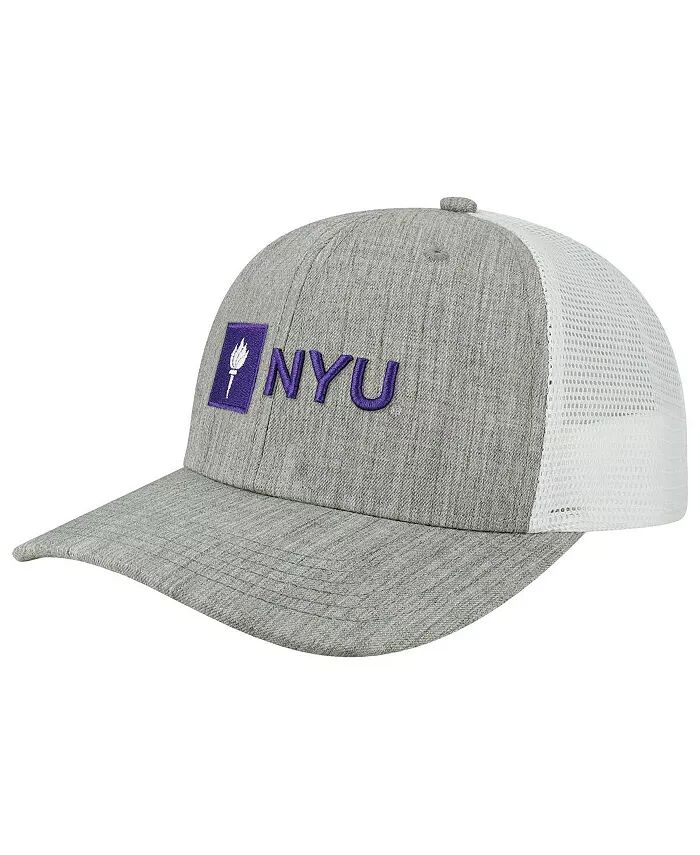 

Мужская кепка Champ Trucker Snapback цвета «серый меланж», «белый NYU Violets» Legacy Athletic