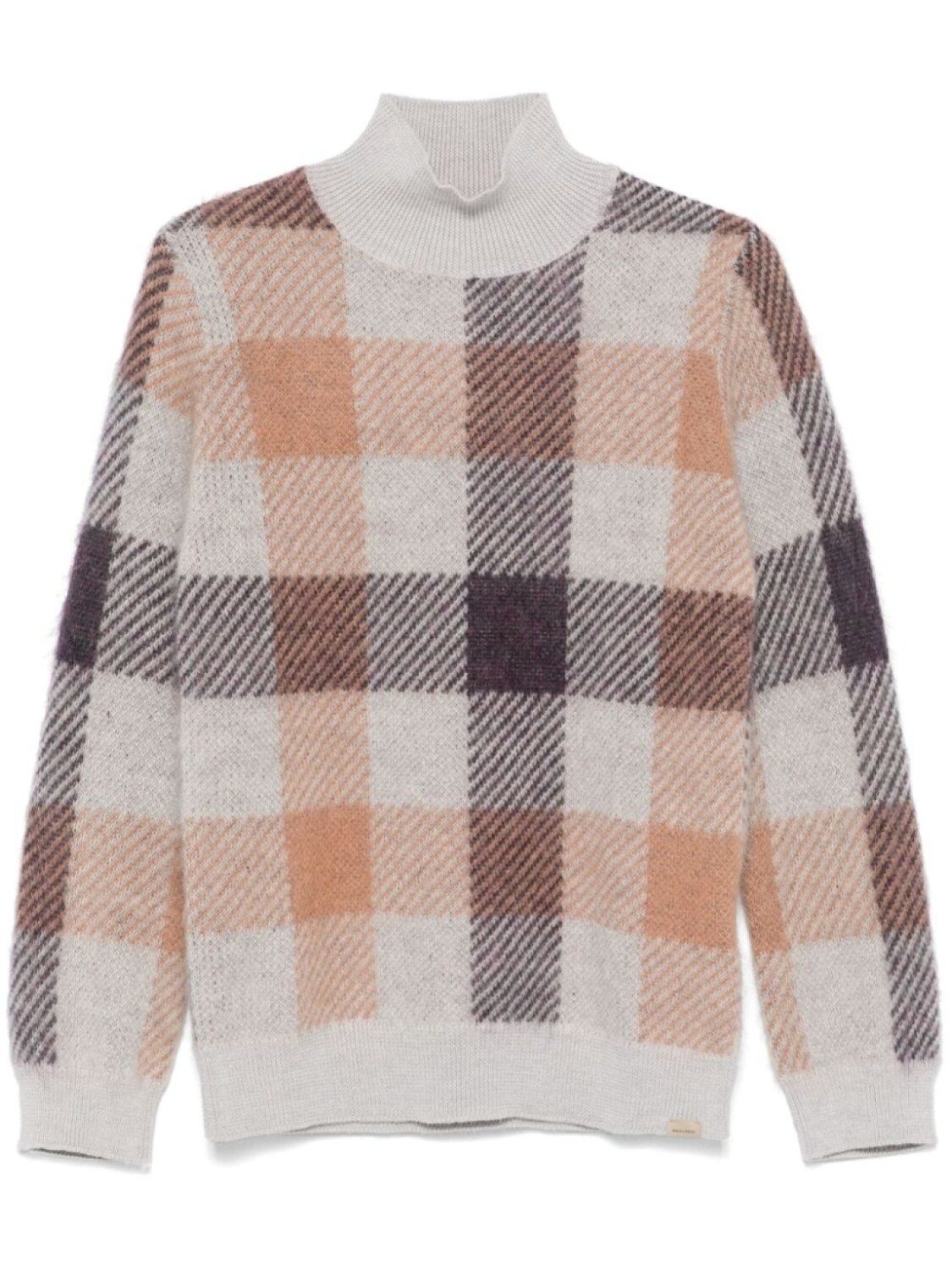

Свитер в клетку Woolrich, серый