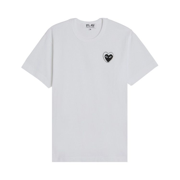 

Футболка Comme des Garçons PLAY Metalstone Heart T-Shirt, White/Black