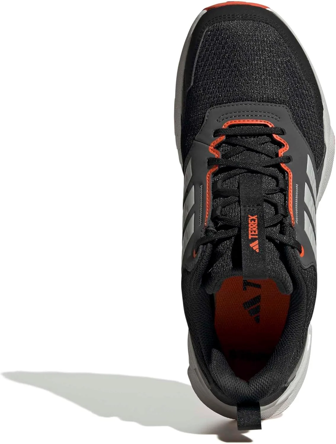 Мужские кроссовки Adidas Terrex Tracefinder для трейлраннинга, черный/серый/оранжевый — фото 2