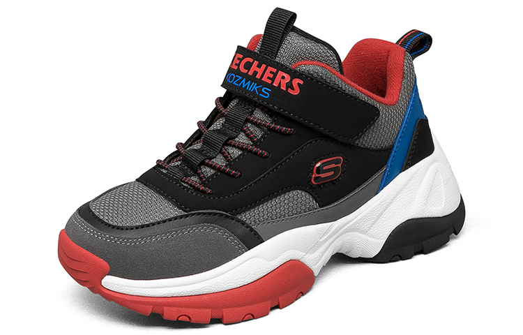 Кроссовки мид для подростков Skechers, черный — фото 3