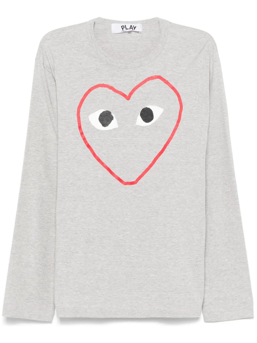 

Футболка с принтом Comme Des Garçons Play, серый