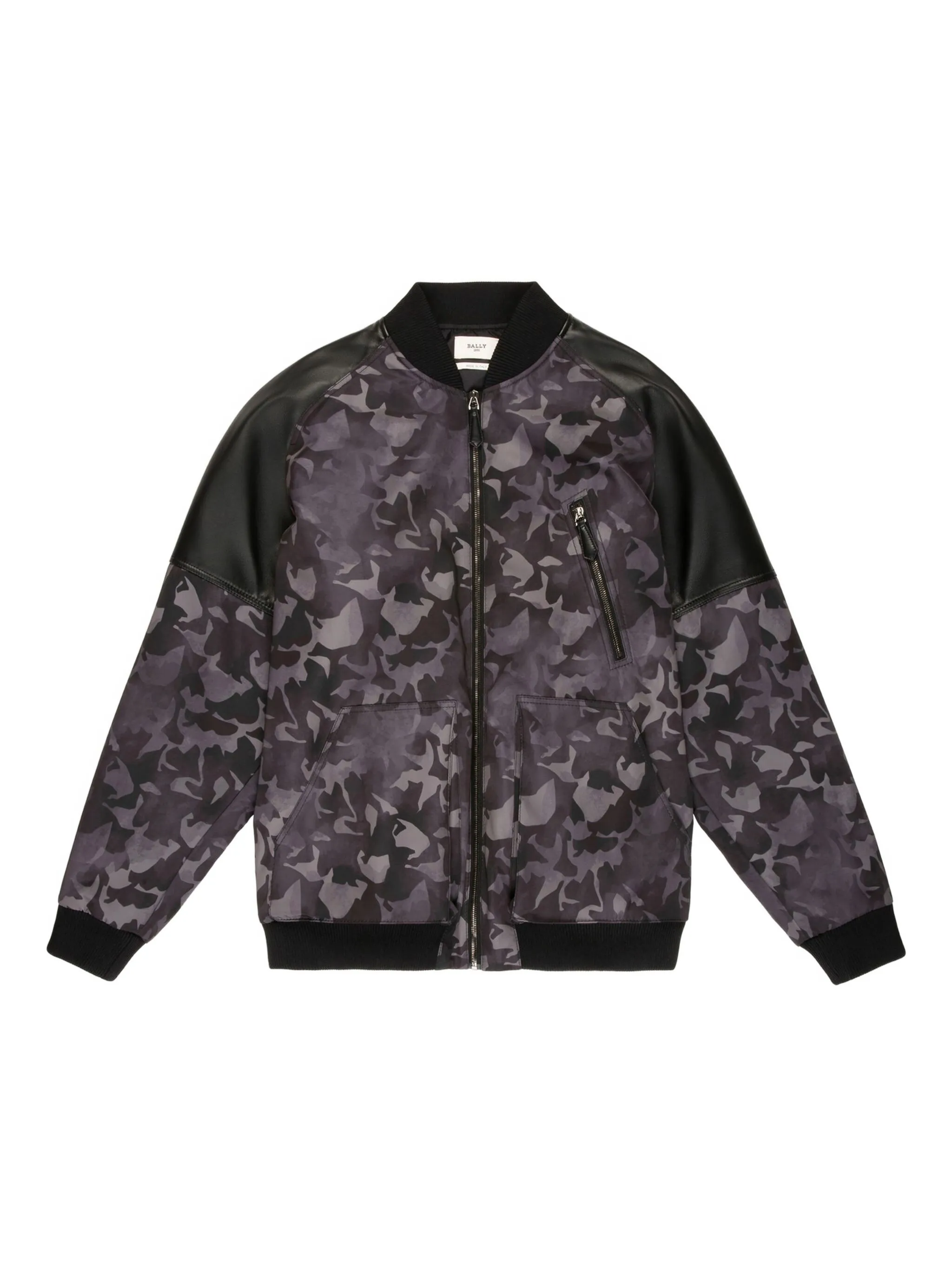 

Бомбер с камуфляжным принтом Bally, серый