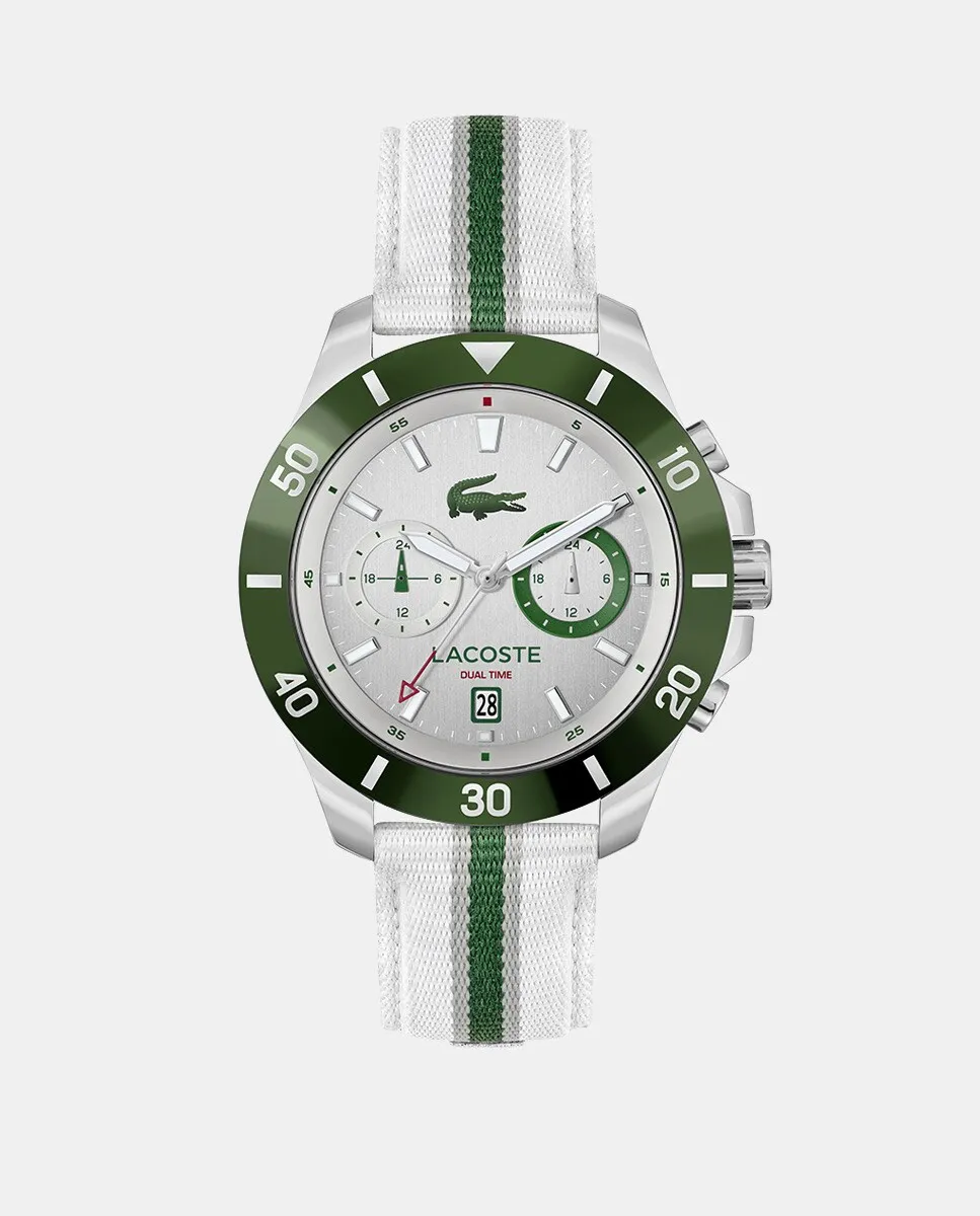 

Toronga 2011340 Двойные многоцветные текстильные мужские часы Lacoste Watches, белый