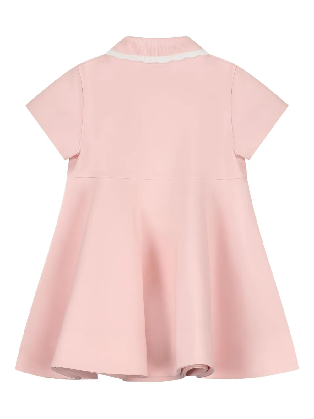 Платье с воротником-воланами Fendi Kids, розовый — фото 2