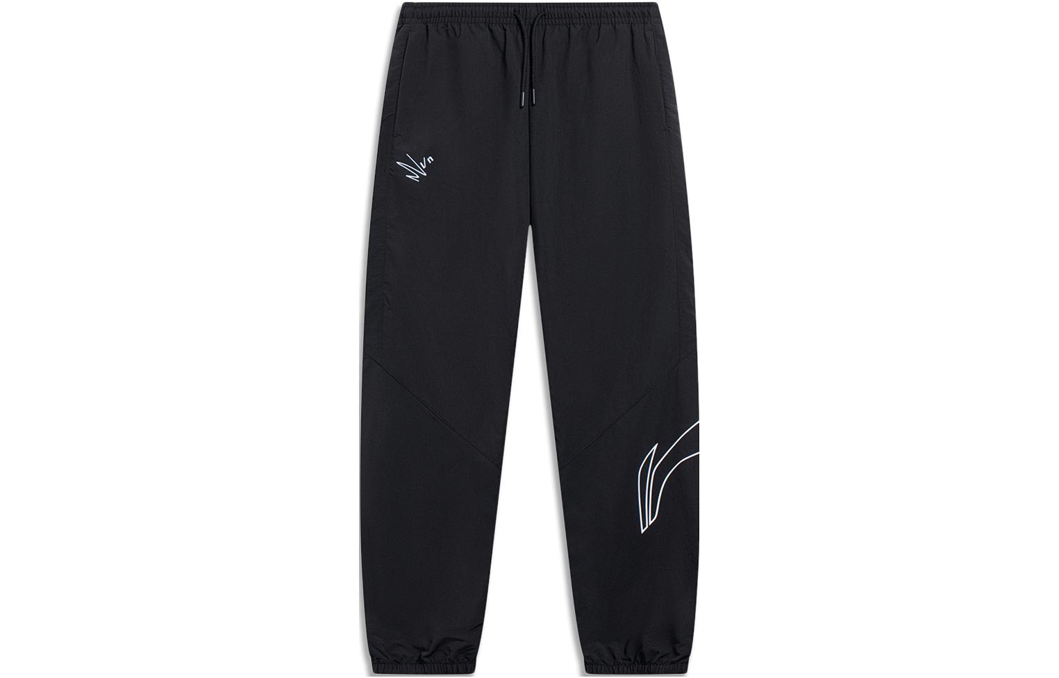 

LINING Спортивные вязаные брюки женские черные Sports Life Collection