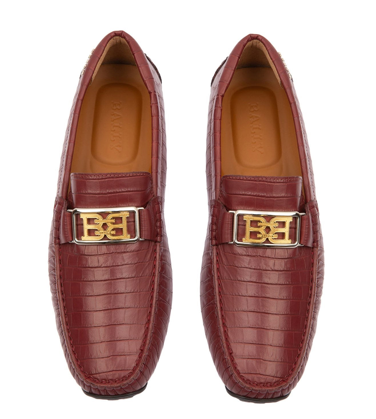 Bally Palan 6300826 Мужские туфли Heritage Red Calf из тисненой кожи — фото 3