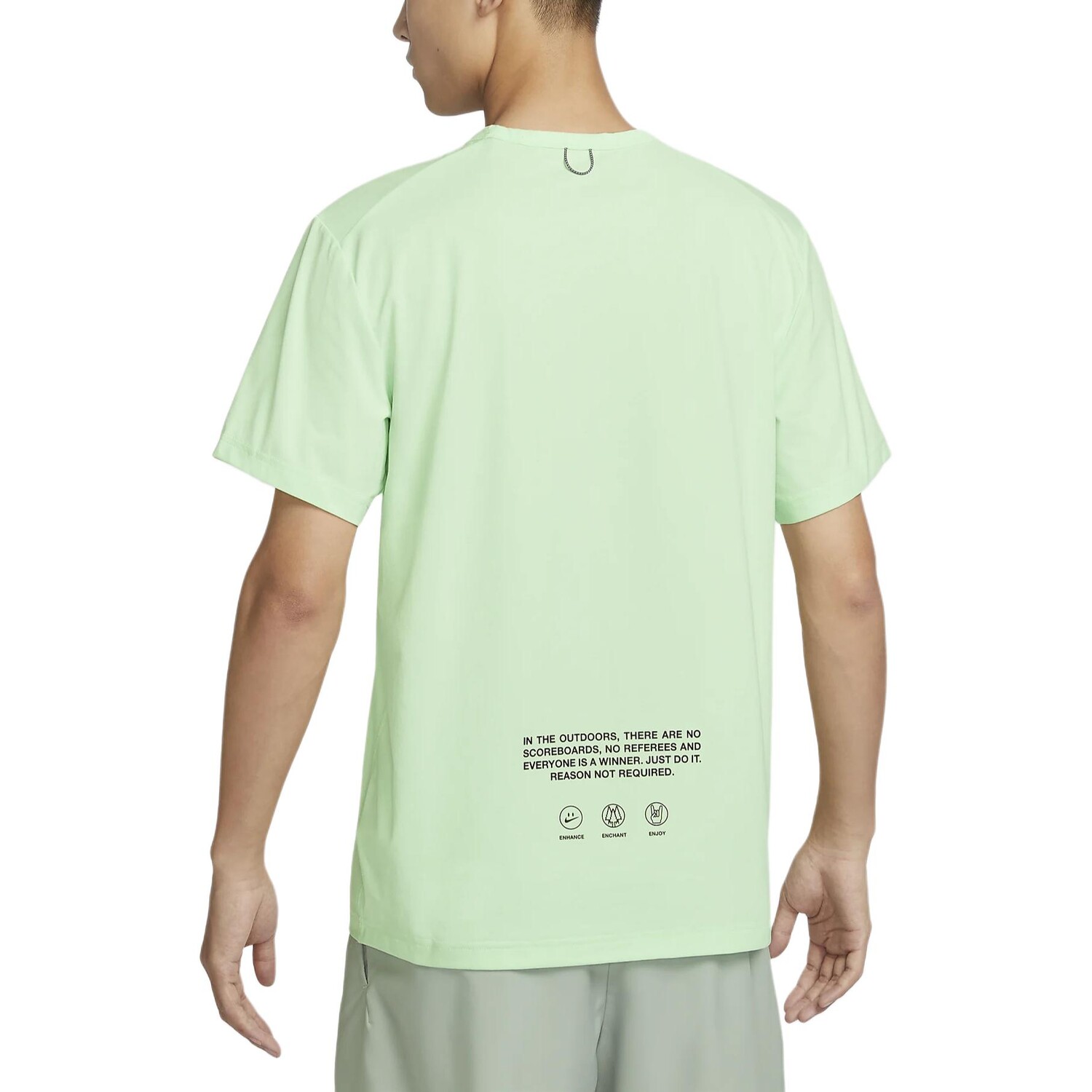 Футболка Dri-Fit мужская Vapor Green Nike, зеленый — фото 2