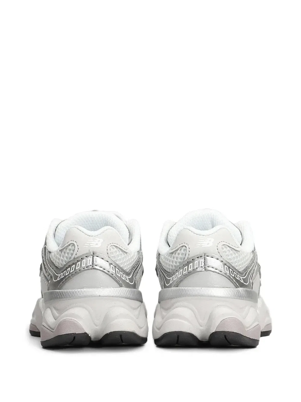 Кроссовки 9060 Bungee со вставками из сетки и шнуровкой New Balance Kids, серебряный — фото 3