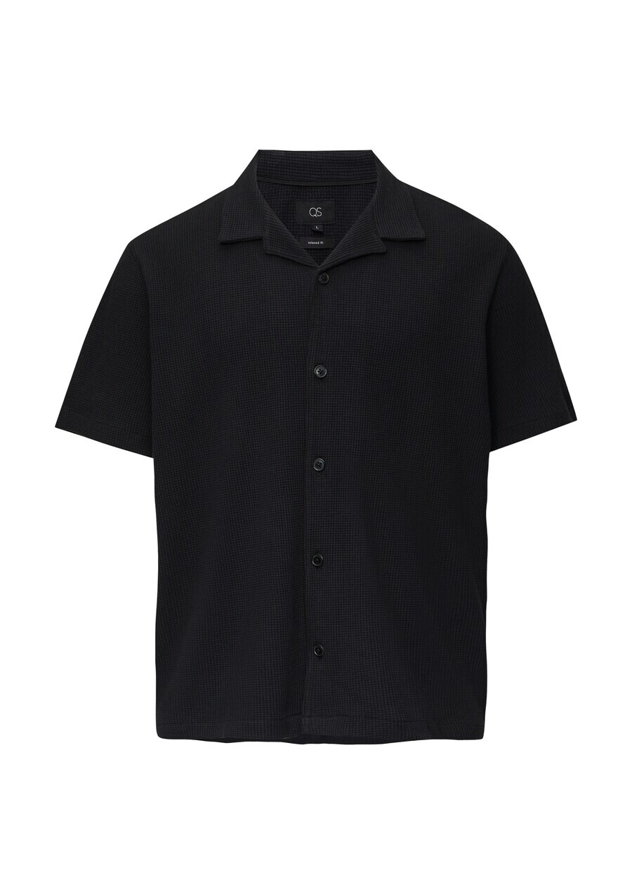 

Повседневная рубашка QS Comfort fit Button Up Shirt, черный