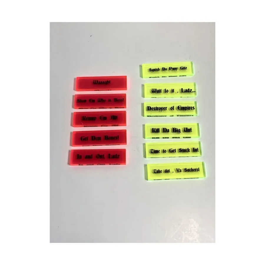 

Жетоны боевой тактики и великих стратегий — Зеленая Орда, Gaming Accessories - Warhammer (Bandua Wargames)