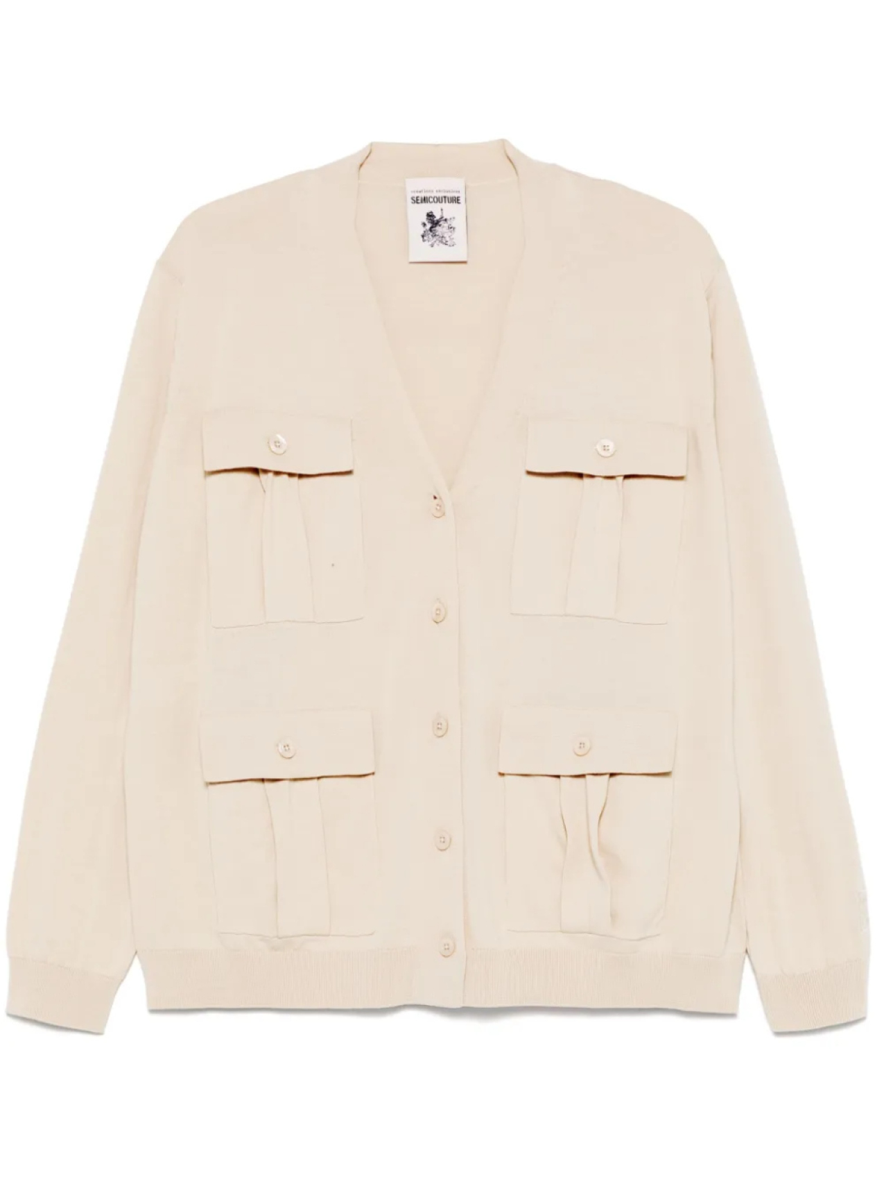 

Полукутюрный кардиган Sophie Semicouture, нейтральный