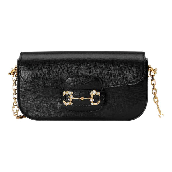 

Сумка horsebit 1955 small shoulder bag 'black' Gucci, черный