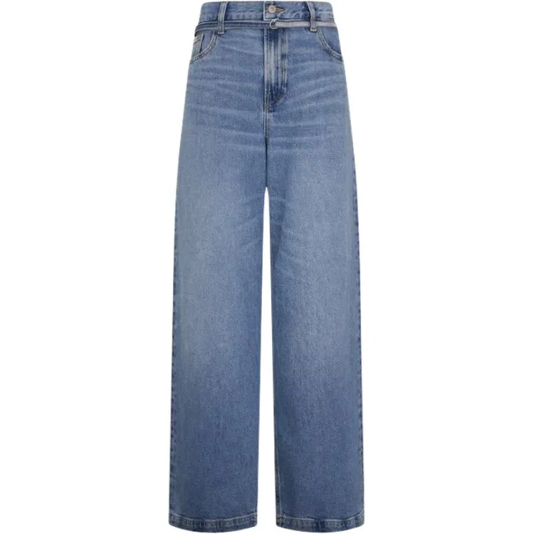 Джинсы женские denim blue moderate wide leg Calvin Klein