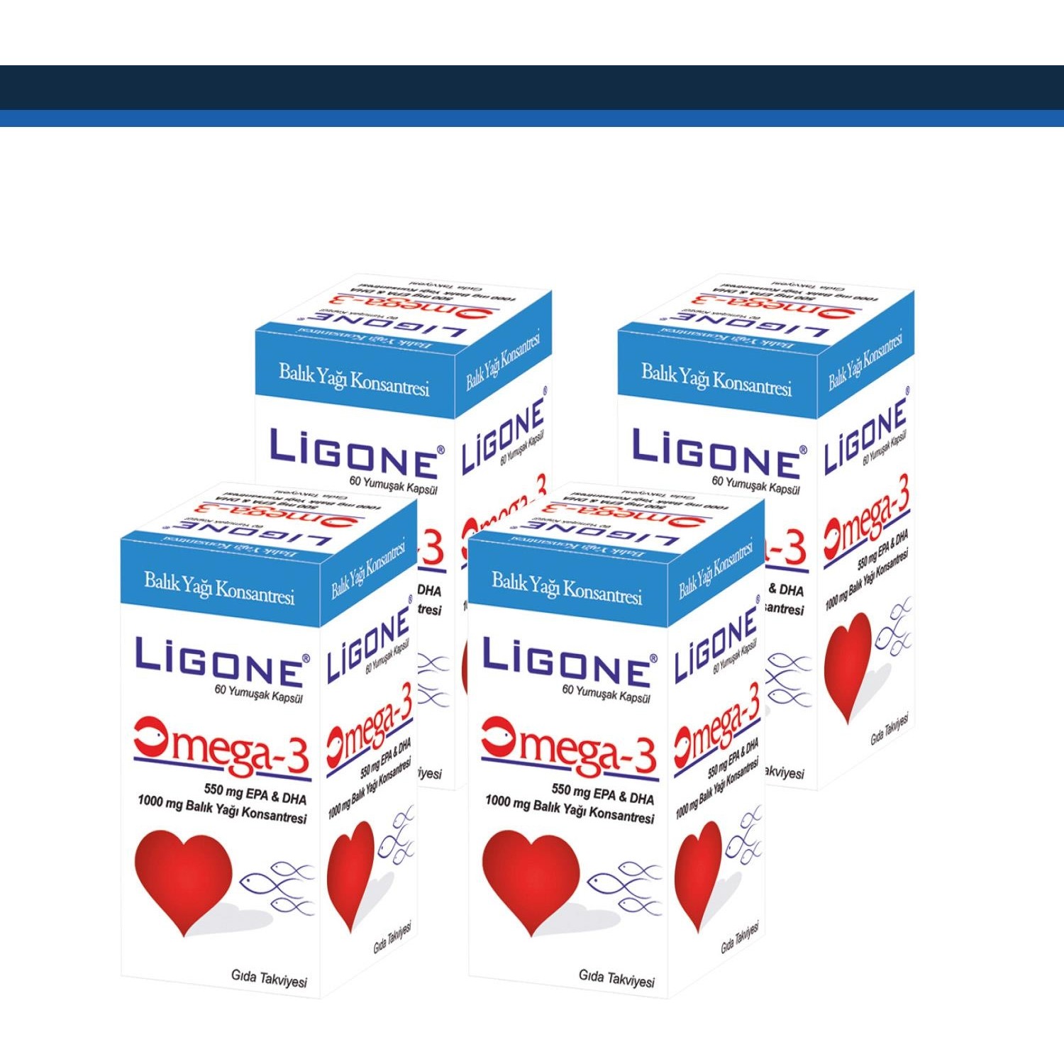 

Мягкие капсулы Newdrog Ligone Omega-3, 4 шт