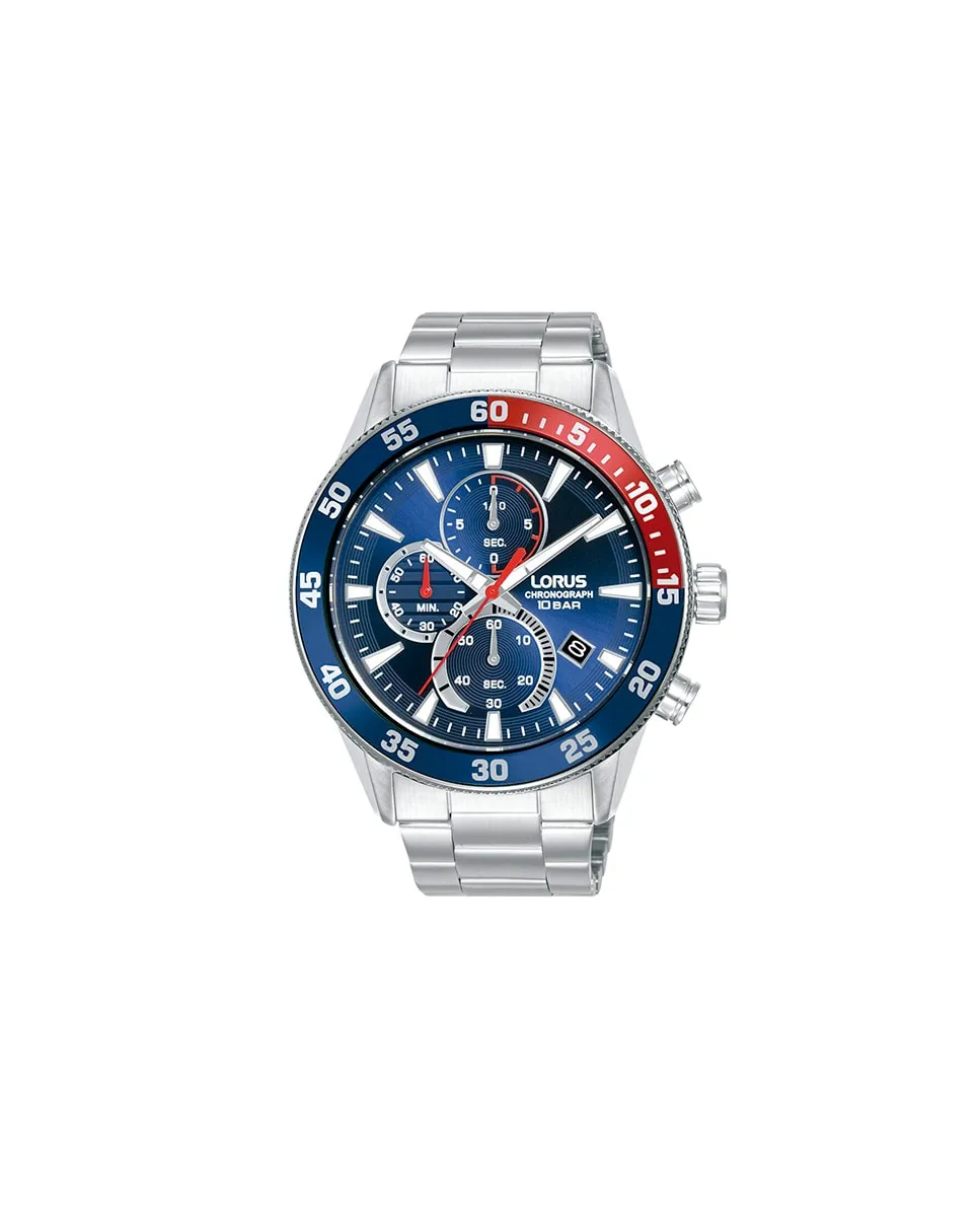 

Мужские часы Sport man RM325JX9 из стали с серебряным ремешком Lorus, серебряный