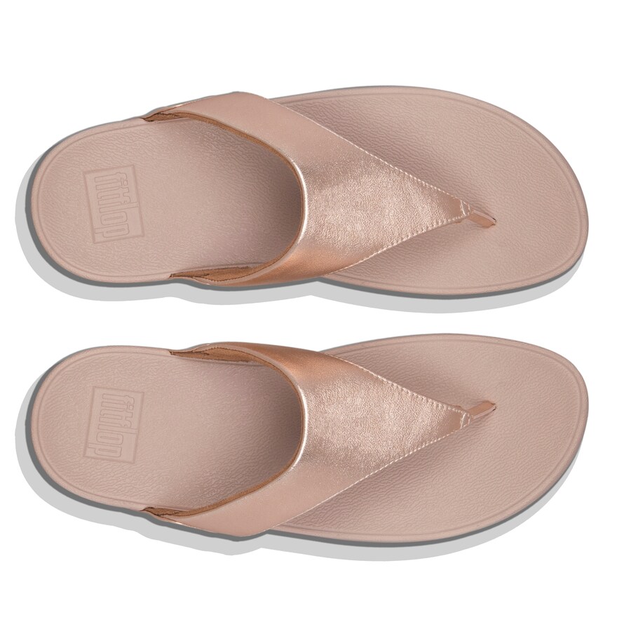 Сандалии с т-образной планкой FitFlop Dianette, золотой — фото 3