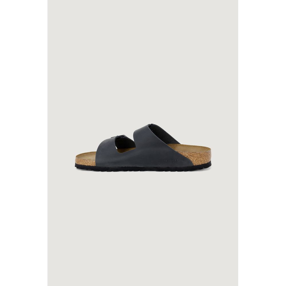 Черные синтетические тапочки Birkenstock, черный — фото 4