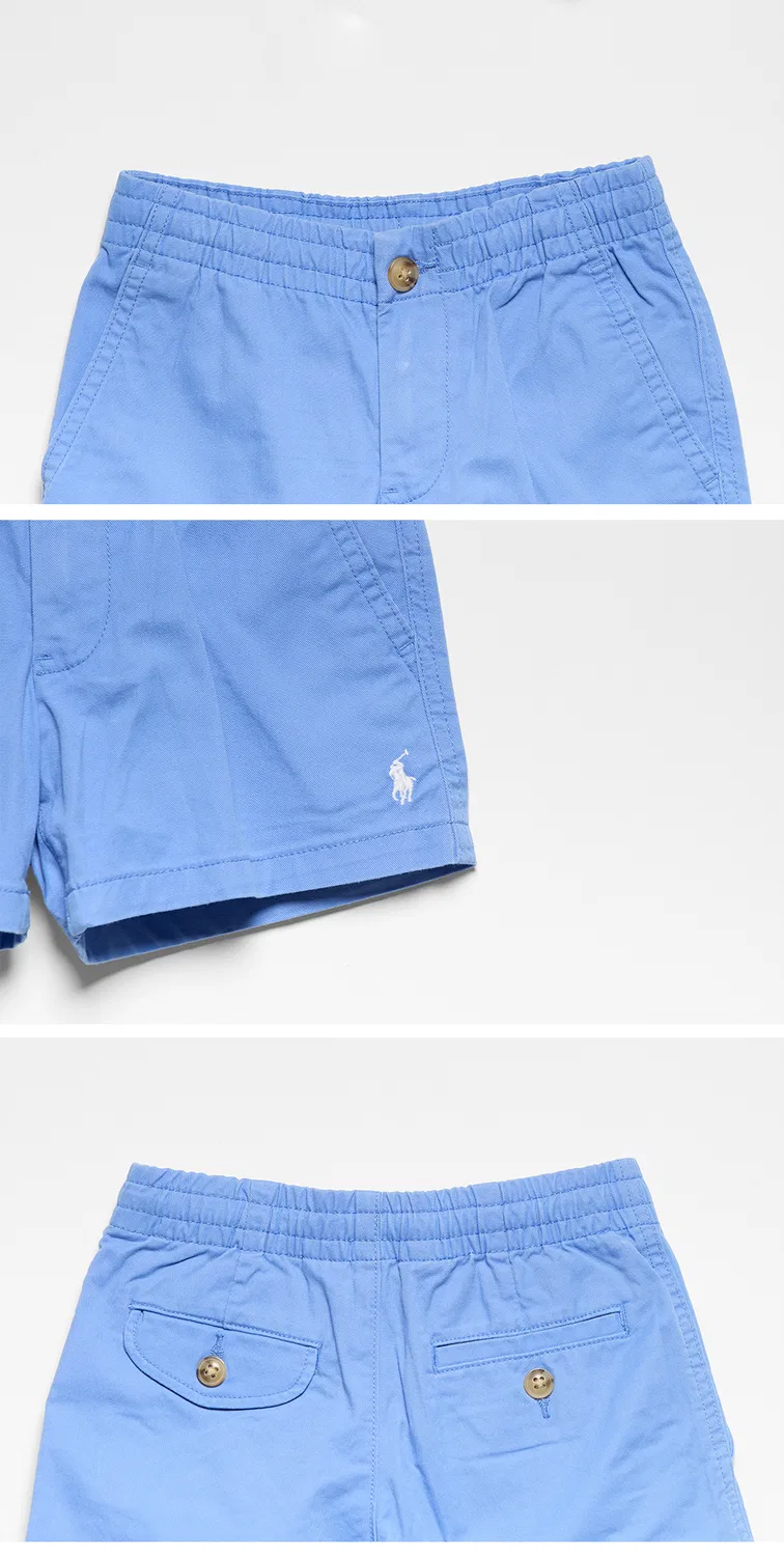 Детские твиловые шорты прямого кроя Relaxed Fit Flex Abrasion ярко-синие от Polo Ralph Lauren Children — фото 4