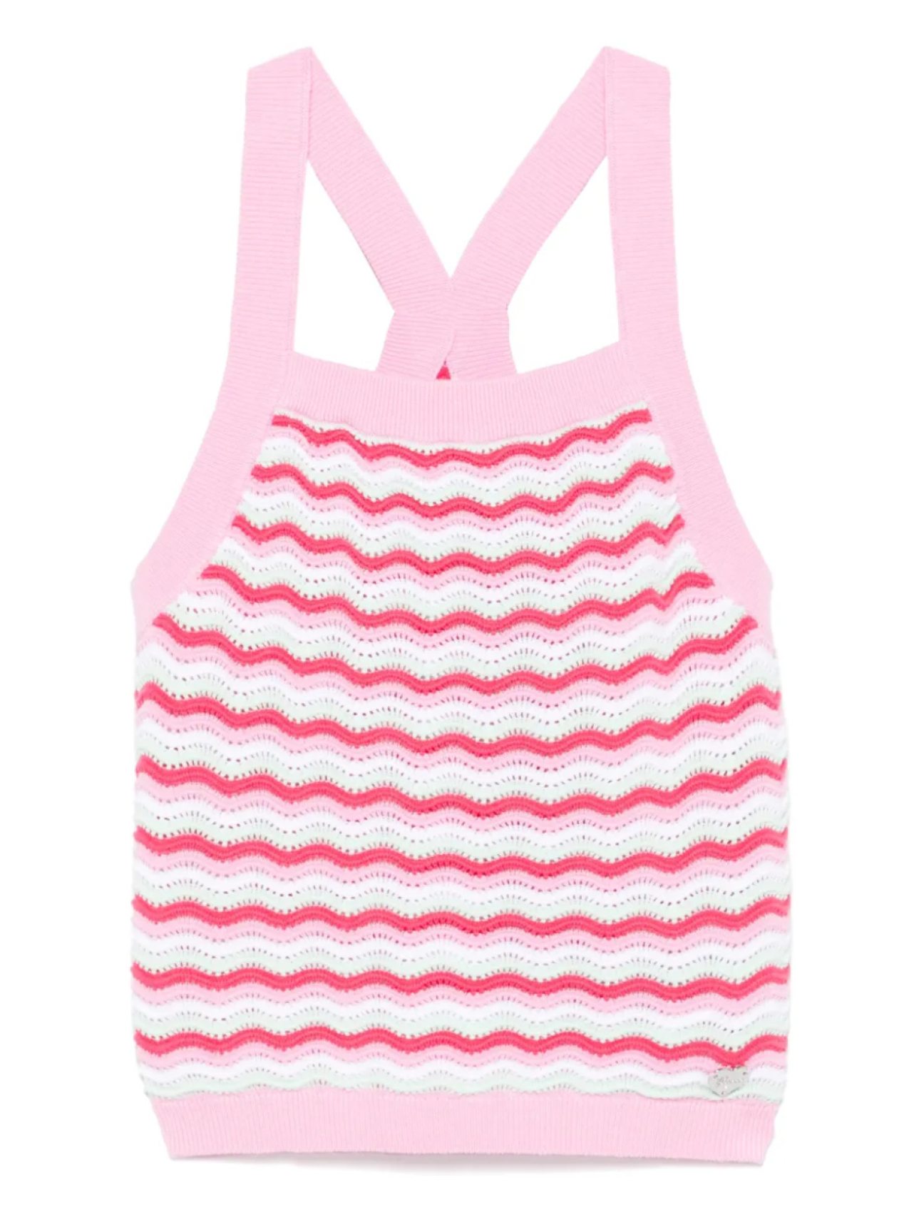 

Полосатая майка guess kids, розовый