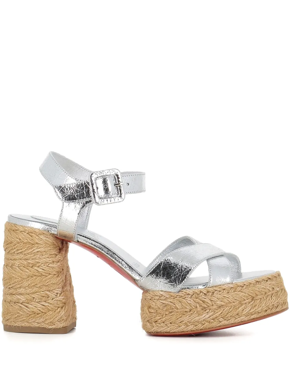 Босоножки Calakala 85 Christian Louboutin, серебяный