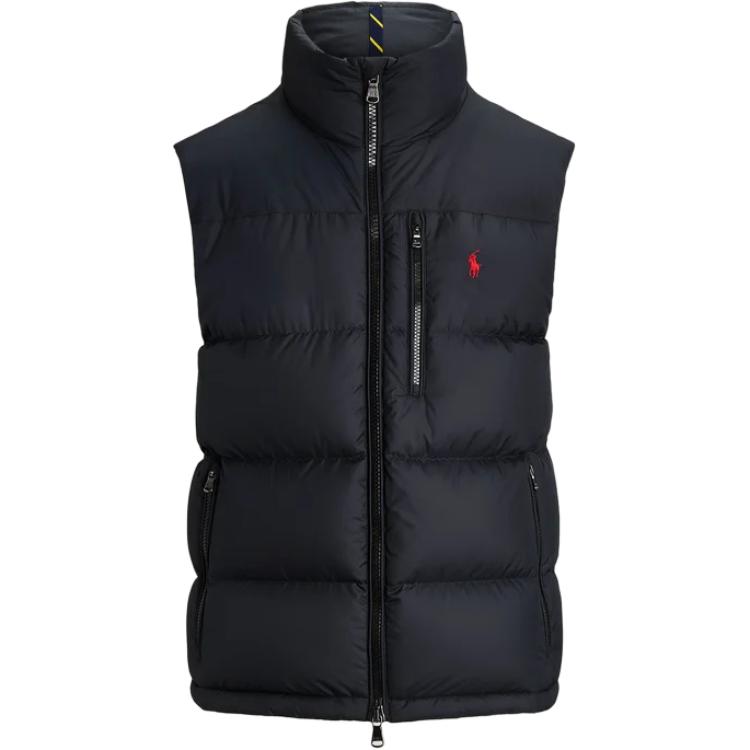 

Polo Ralph Lauren Пуховая жилетка с вышивкой пони, Black