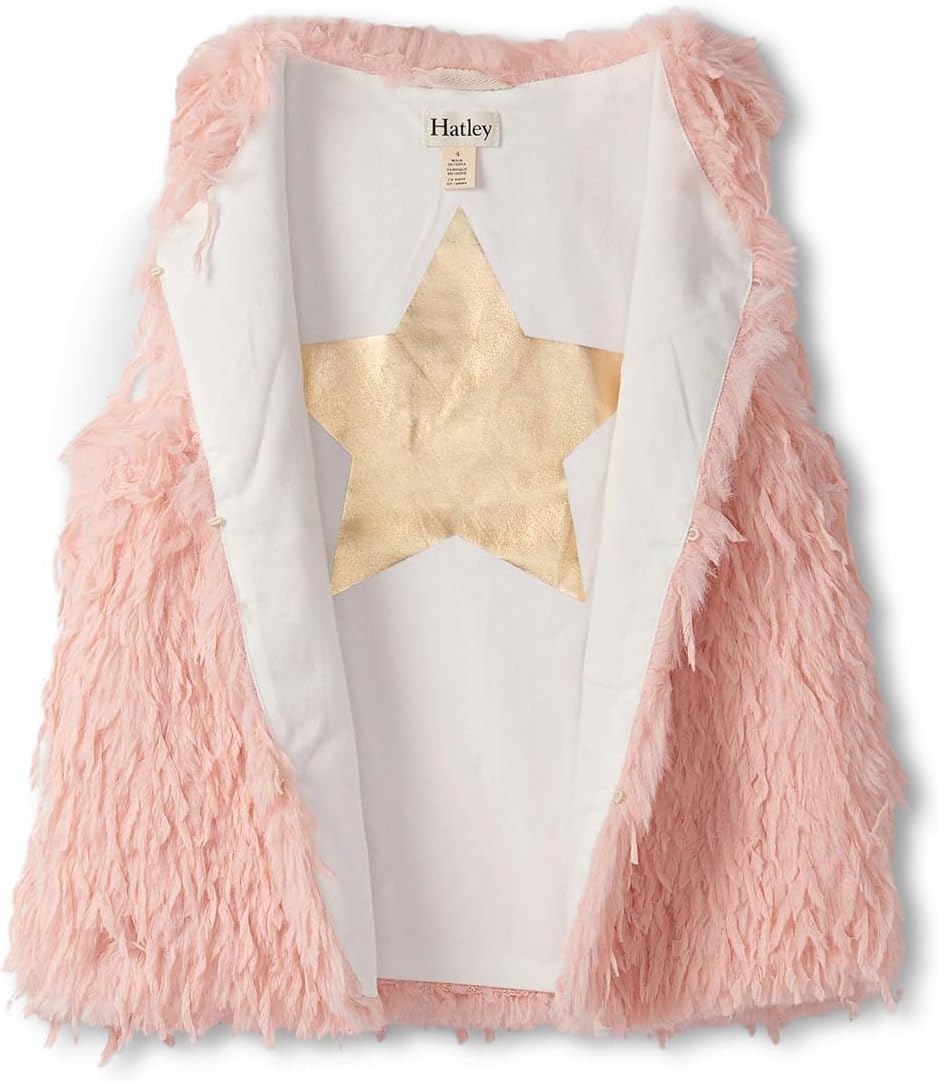 Жилет Hatley Kids Faux Fur Vest, розовый — фото 3