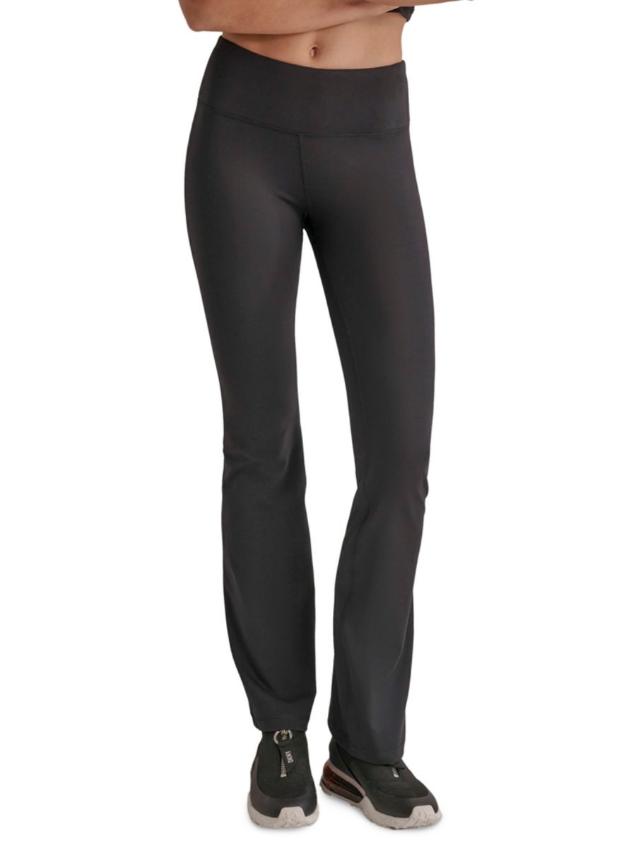 

Леггинсы-клеш с высокой талией DKNY Sport, черный