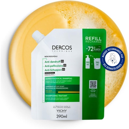 

Шампунь Dercos против перхоти для сухих волос Eco-Refill 390 мл Vichy