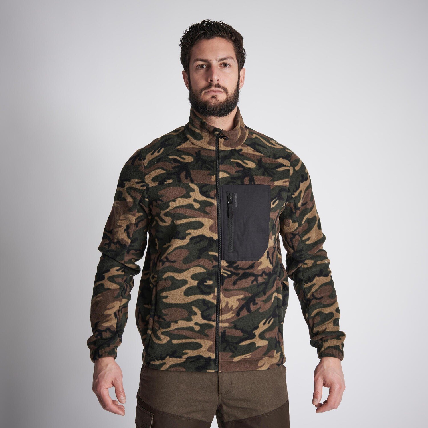 

Флис Decathlon Country Sport Recycled 500, двухцветный Solognac, хаки