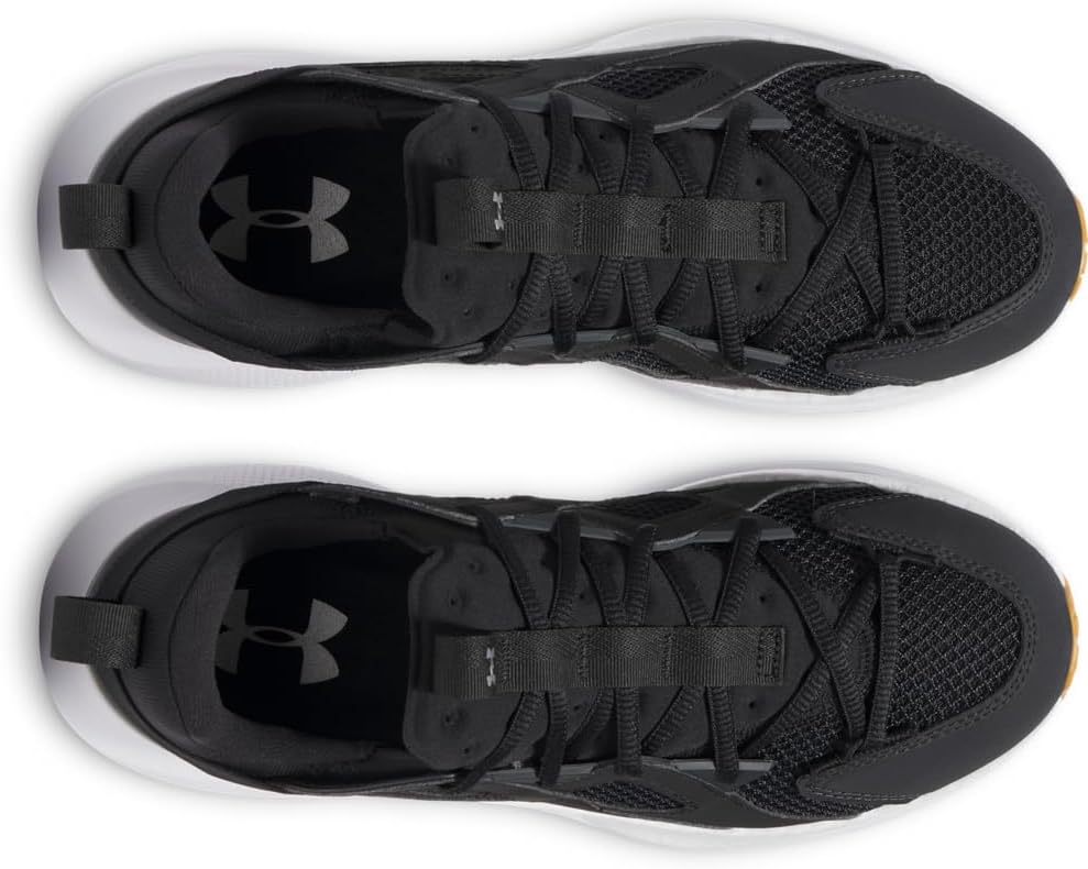 Under Armour Unisex Adult Infinite Mvmnt Shoes, (001) Black White Metallic Silver — фото 4