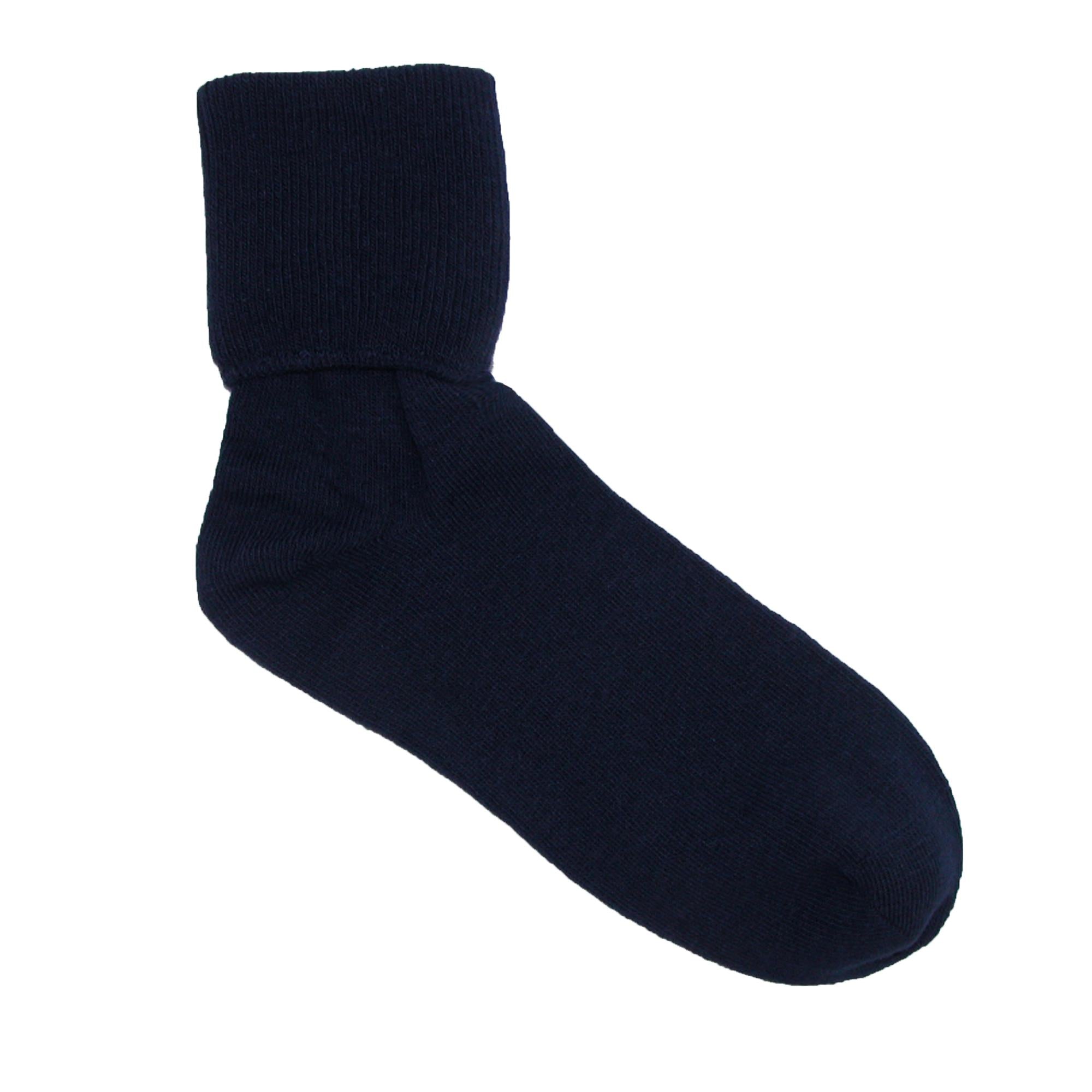 

Женские носки из органического хлопка с отворотом Jefferies Socks, темно-синий