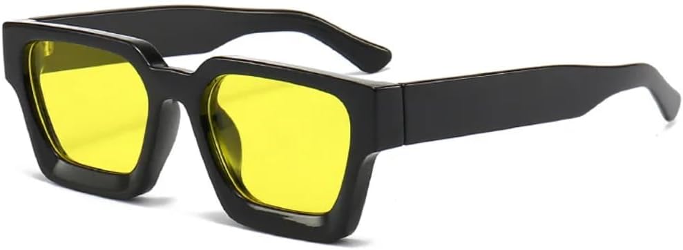 

Мужские солнцезащитные очки в оправе, роскошные солнцезащитные очки в стиле ретро, ​​модные солнцезащитные очки с защитой от УФ-излучения UV400, унисекс, женские очки SZVVBKK, Black Yellow