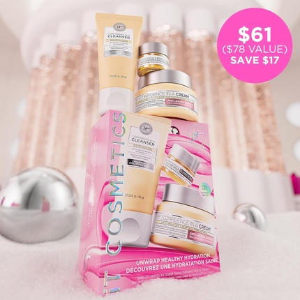 Набор для ухода за кожей Unwrap Healthy Hydration Anti-Aging Skincare Set 3pc — фото 2