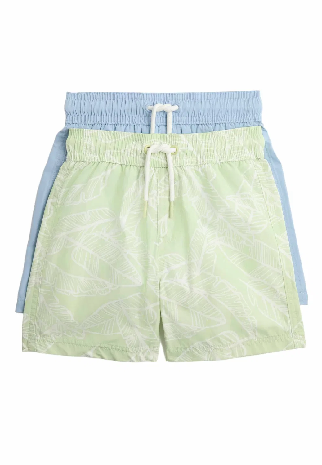 Пляжные шорты Marks & Spencer синего и зеленого цвета