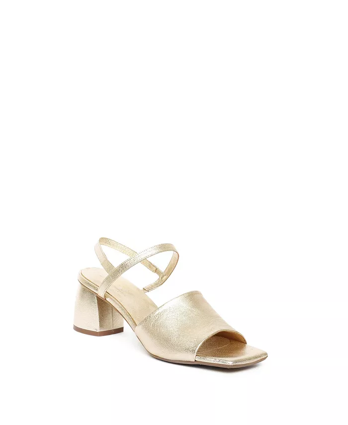 Олива Босоножки на каблуке Maguire Shoes, золотой