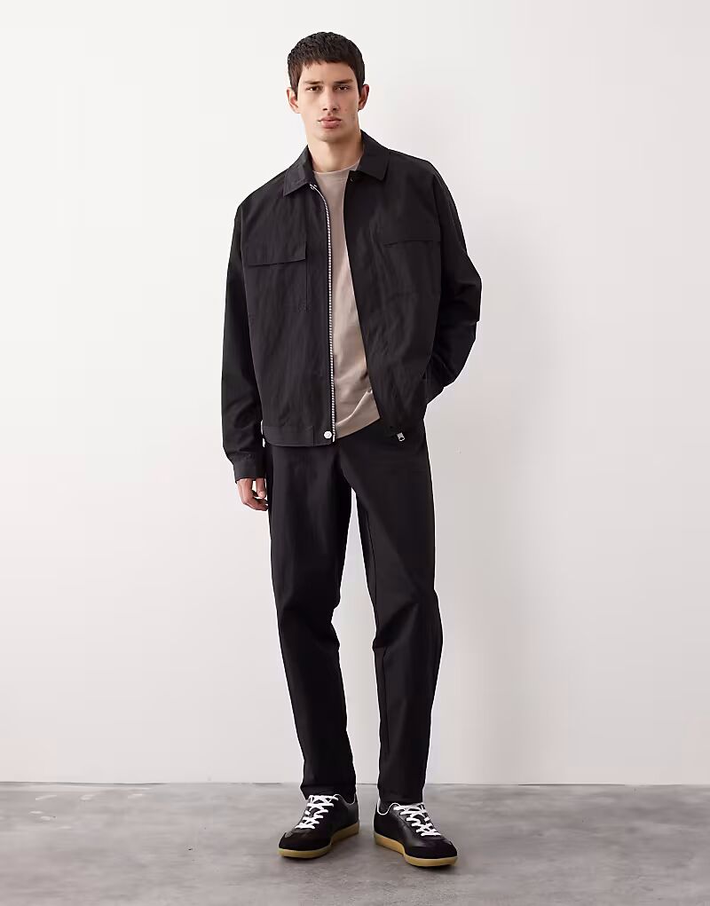 

Зауженные брюки-чиносы AC-B-252 черного цвета Asos Collective