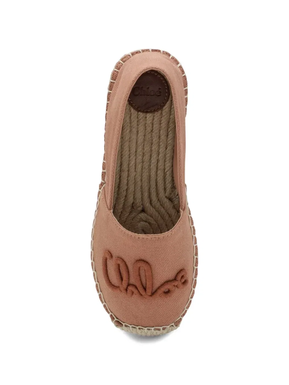 Эспадрильи с вышитым логотипом Chloé Kids, розовый — фото 4