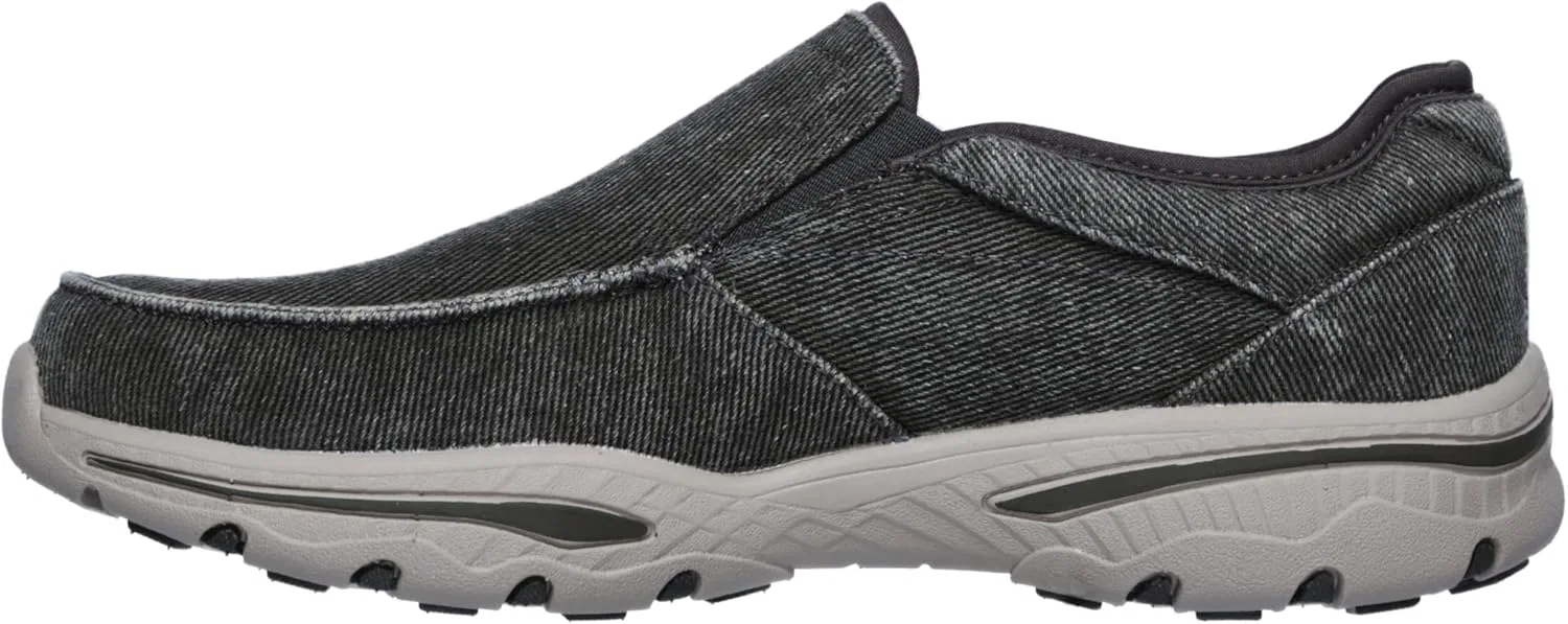 Мужские мокасины Skechers Relaxed Fit Creston-Moseco, цвет угольно-серый, размер 10,5 M (США)