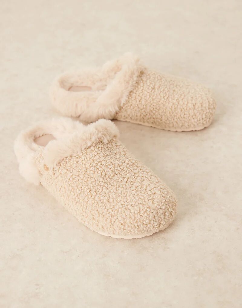 Туфли-сабо Zabby Clog Mule от ASOS DESIGN в цвете кремовый борд — фото 2