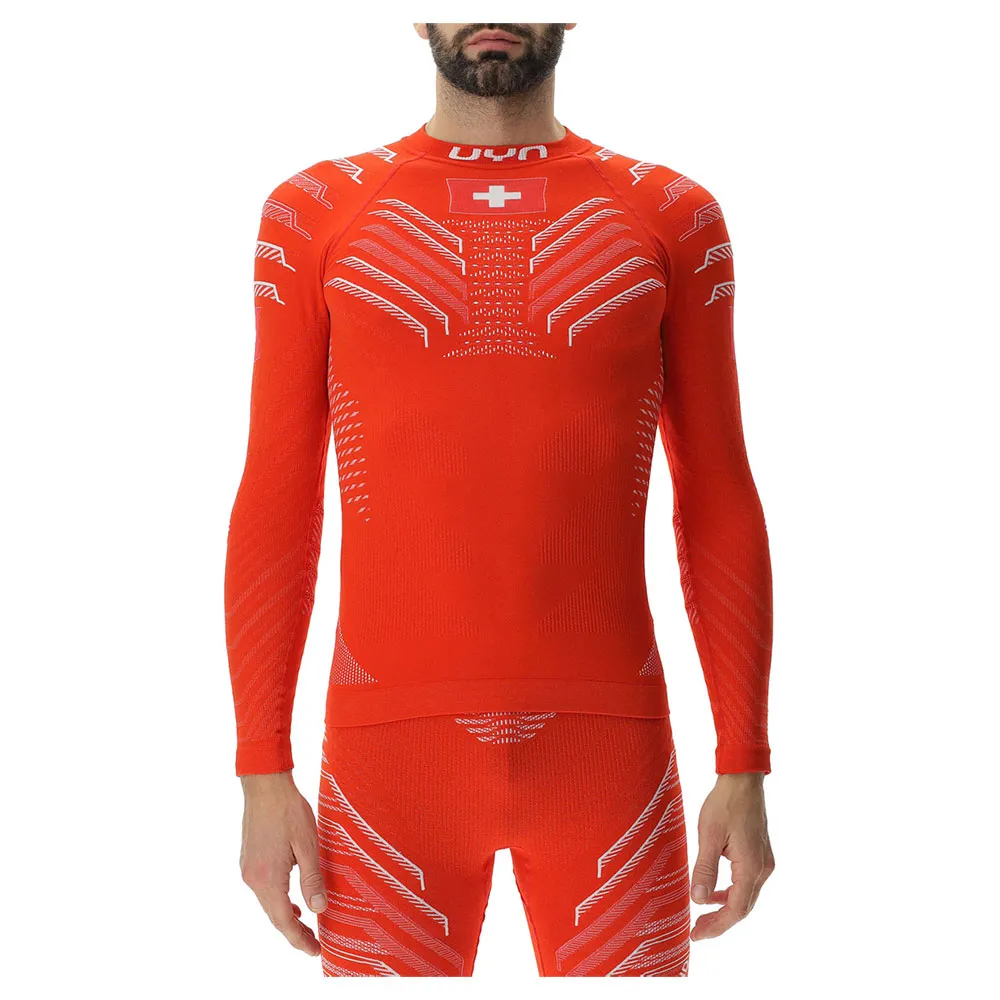 

Базовый слой с длинным рукавом UYN Natyon 3.0 Switzerland, оранжевый