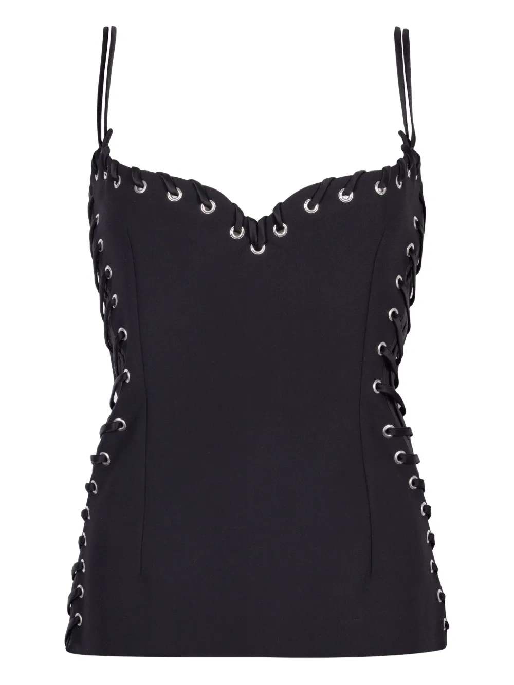 

Топ с люверсами Paris Georgia, черный