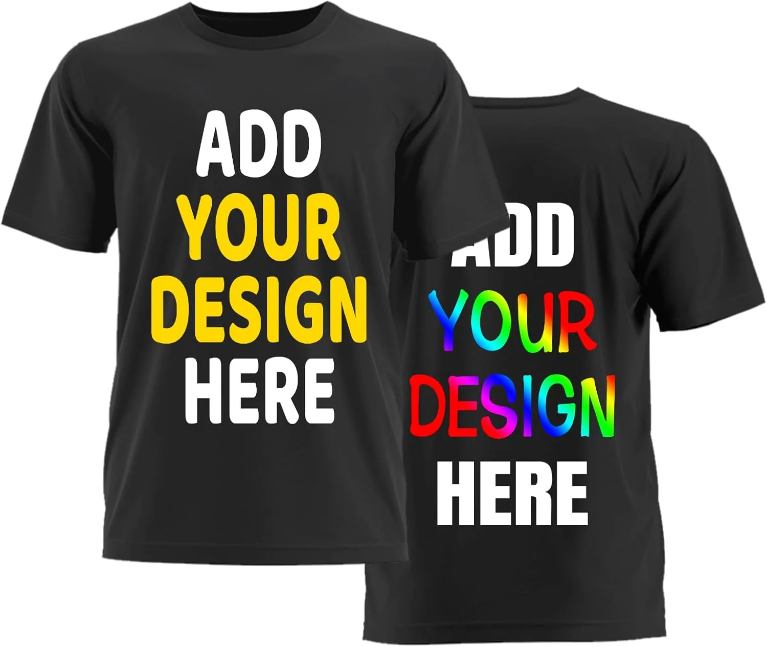 

Футболка Custom с принтом на заказ, двусторонняя