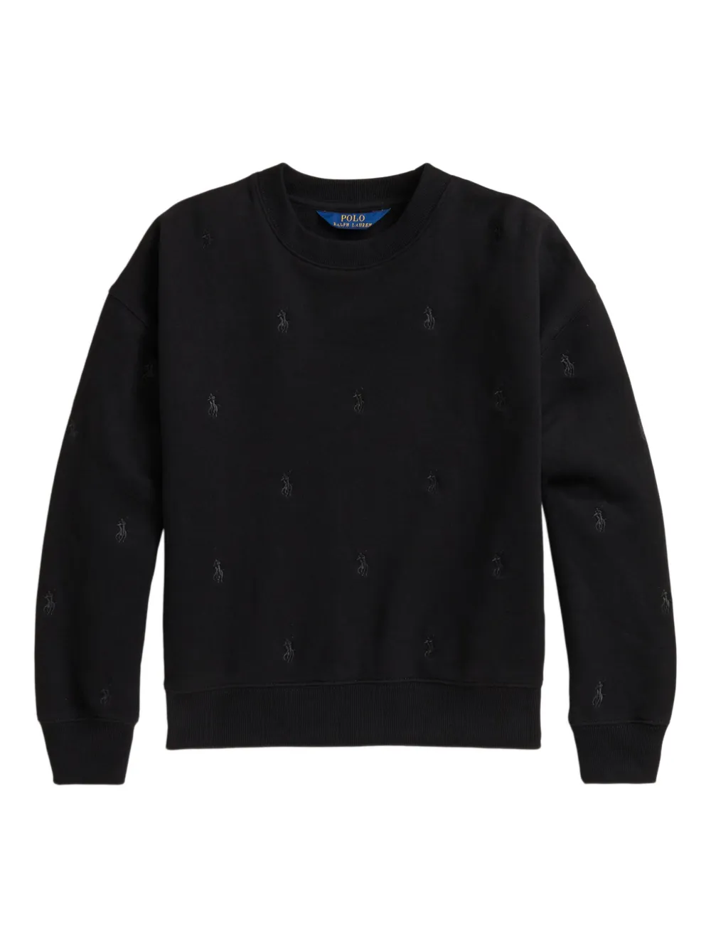 

Толстовка с вышитым логотипом POLO RALPH LAUREN KIDS, черный