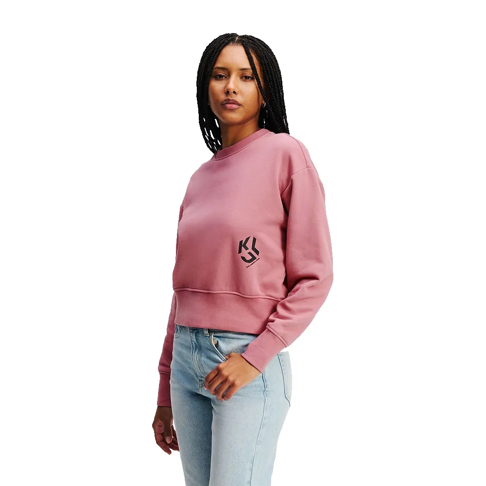 

Толстовка Karl Lagerfeld Regular Logo, розовый