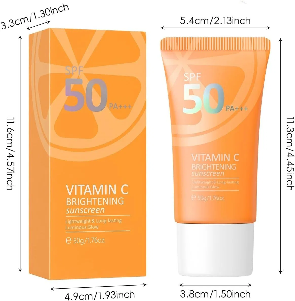 Солнцезащитный крем для лица MINC ENERGYG SPF 50 UVA, 72 г, оранжевый Generic — фото 3
