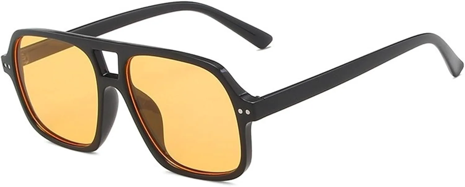 

Мужские солнцезащитные очки с крупной оправой для активного отдыха на природе, женские солнцезащитные очки для поездок на работу и отдыха Generic, Yellow