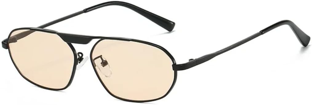 

Солнцезащитные очки с защитой от УФ-излучения UV400 | «Кошачий глаз» в стиле металл-панк | Линзы конфетных цветов для занятий спортом на открытом воздухе и вождения DSVIGF, Black Champagne