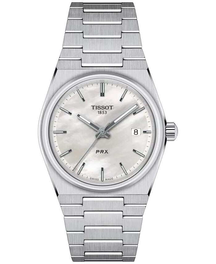 

Женские швейцарские часы PRX с браслетом из нержавеющей стали, 35 мм Tissot