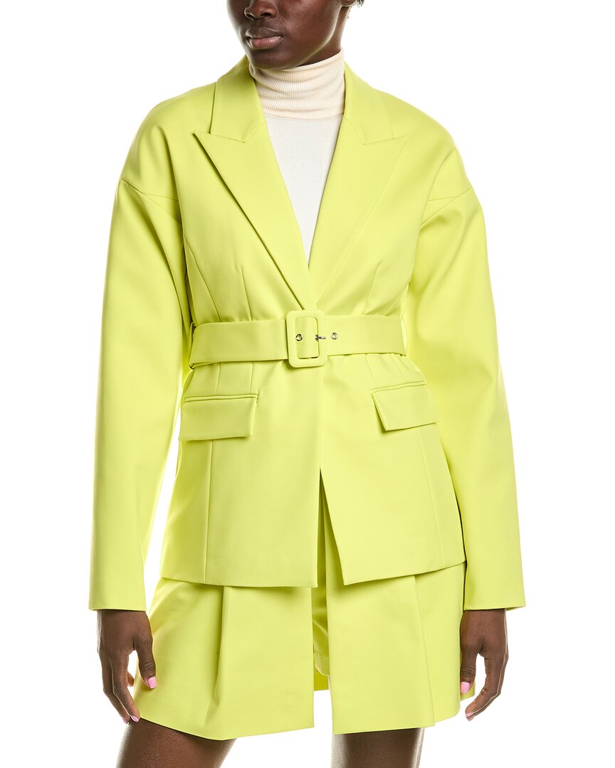 

BCBGMAXAZRIA Куртка с поясом, желтый